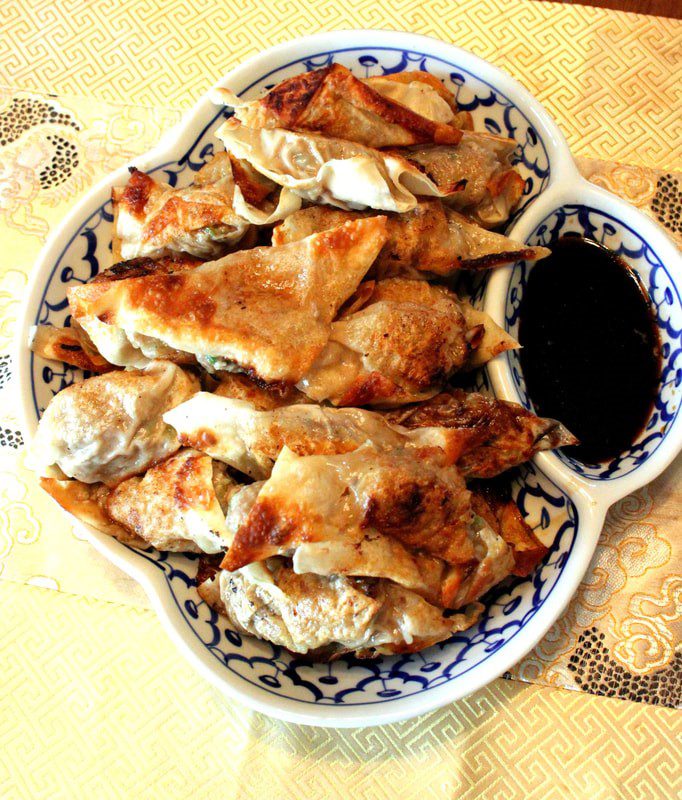 Chinese Pork and Scallions Dumplings