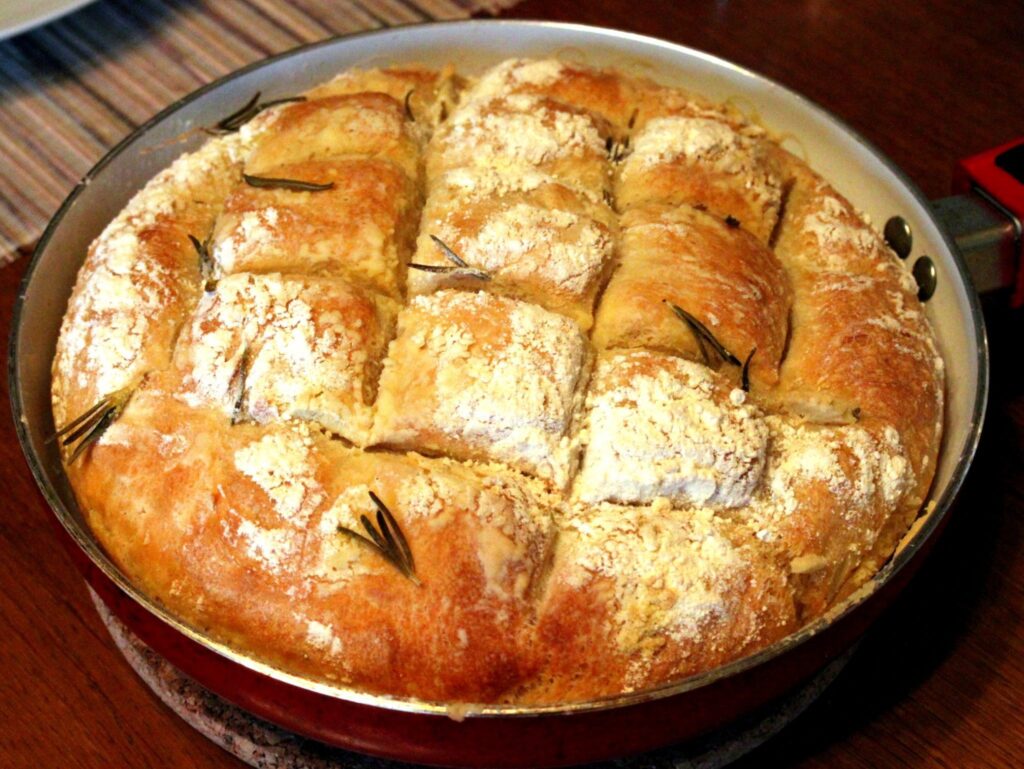 Rosmarin-Focaccia Pfannen-Brot