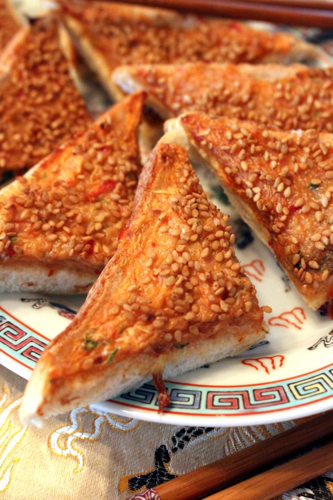 Chinese Shrimp Toast with Sesame