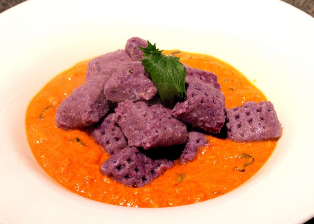 Violette Suesskartoffel Gnocchi