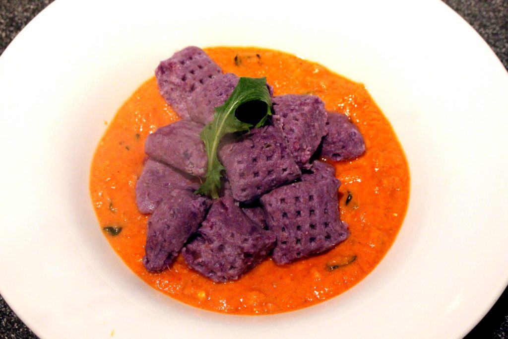 Violette Suesskartoffel Gnocchi