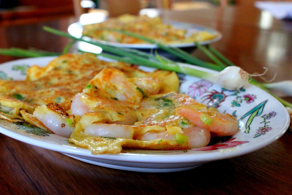 Tortang Hipon - Filipino Golden Shrimp Omelet