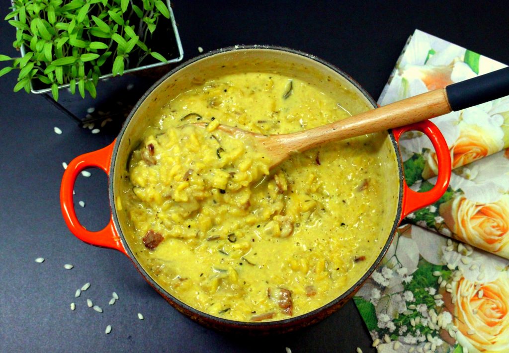 Risotto con Zucchini e Melanzane