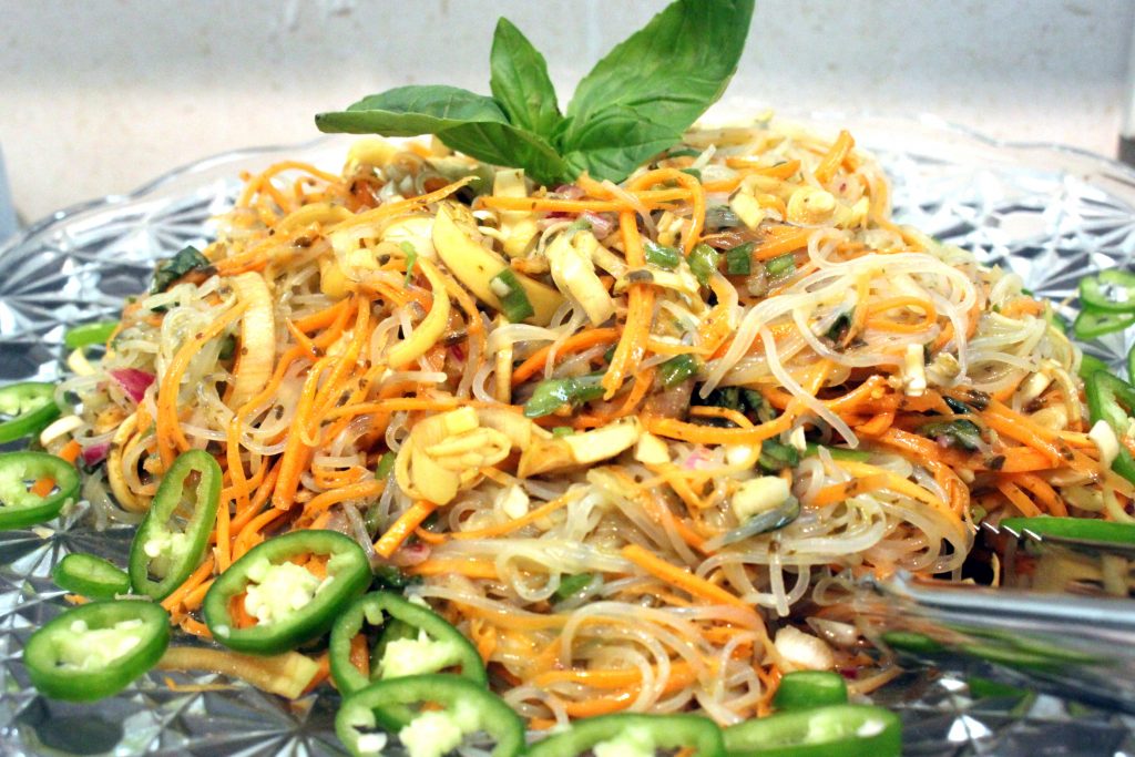 Banana Flower and Glass Noodle Salad