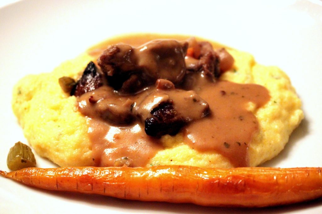 Lammvoressen mit Polenta