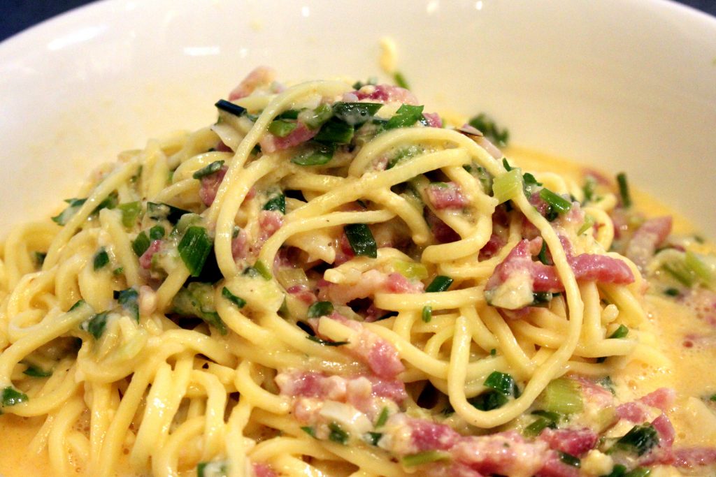 Spaghetti Carbonara – Pane Bistecca