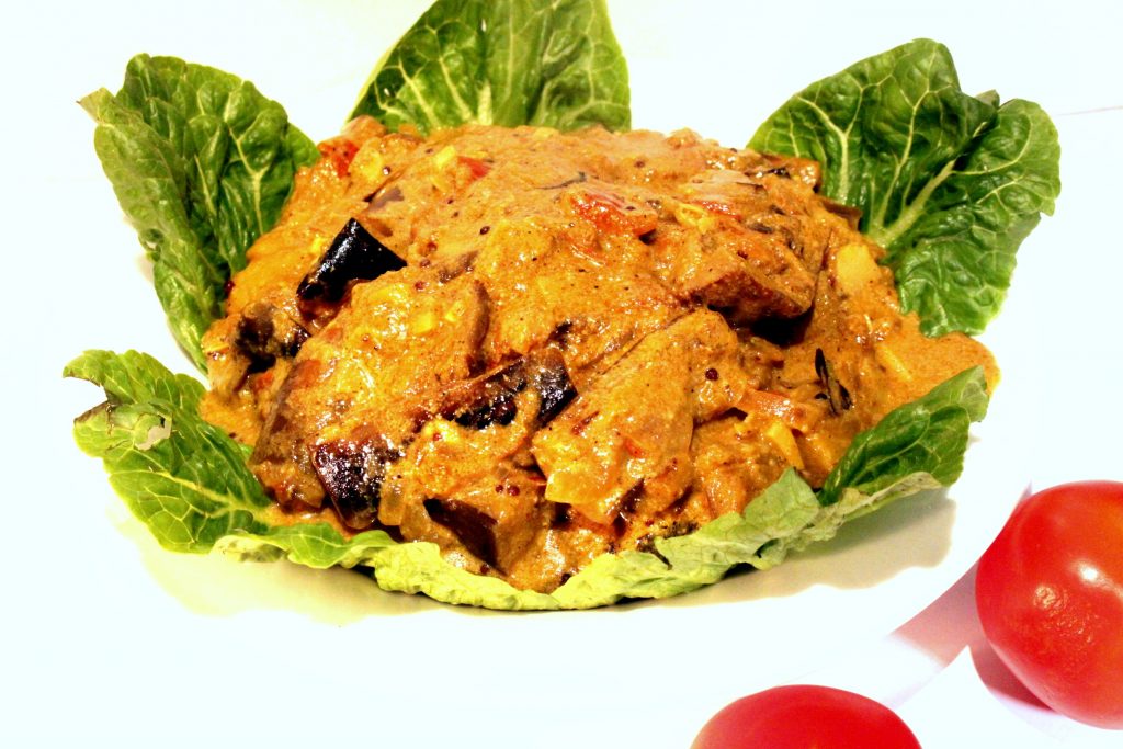 Auberginen Curry aus Sri Lanka