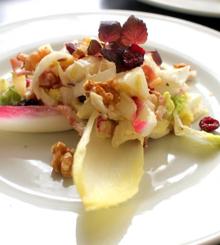 Chicorée Salat mit Speck und Parmesan Dressing – Chicory Salad with Bacon and Parmesan Dressing