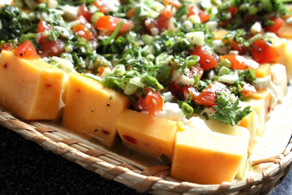Kräuter – Käse Salat