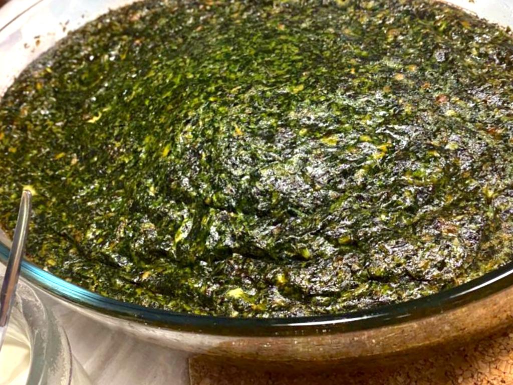 Kukuye Sabzi - Iranischer Eier - Kräuter Kuchen