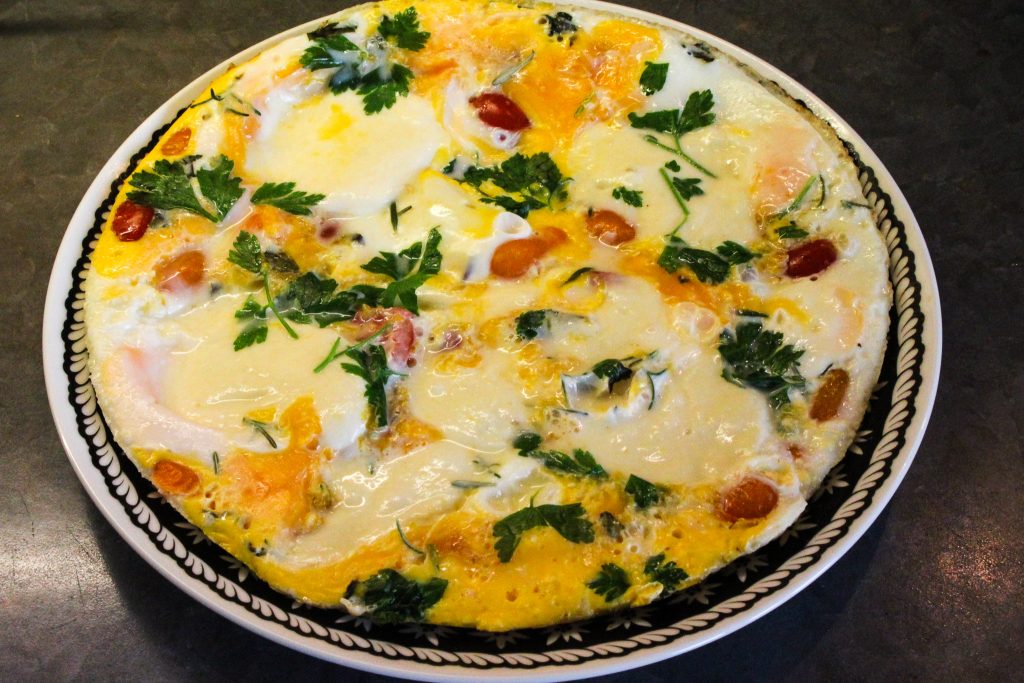 Frühstücks Omelette mit Mozzarella