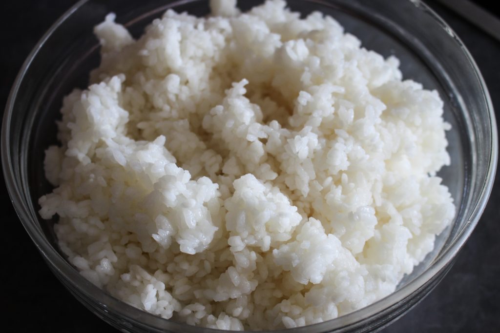 Schnell gekochter Sushi Reis