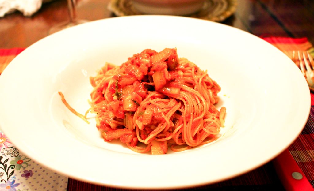 Spaghetti con Salsiccia e Finocchio