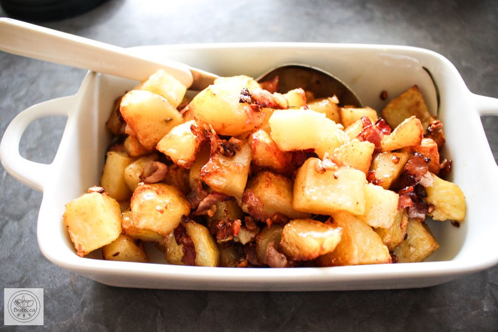 Honig und Speck Kartoffeln
