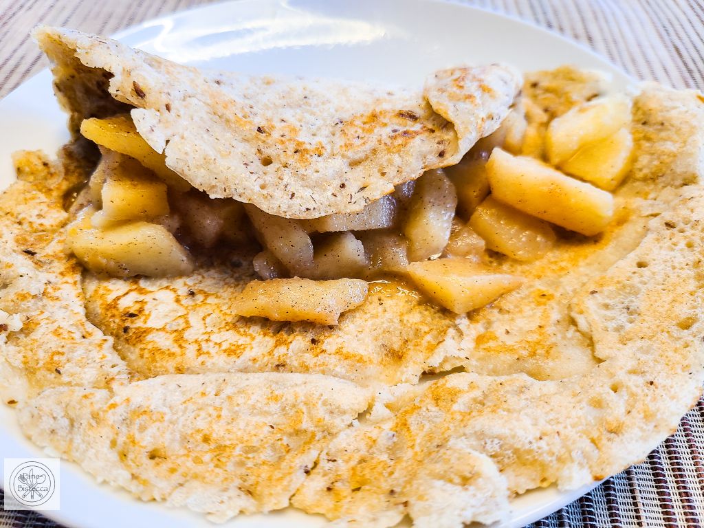 Glutenfreie Crêpes mit Zimt-Äpfeln