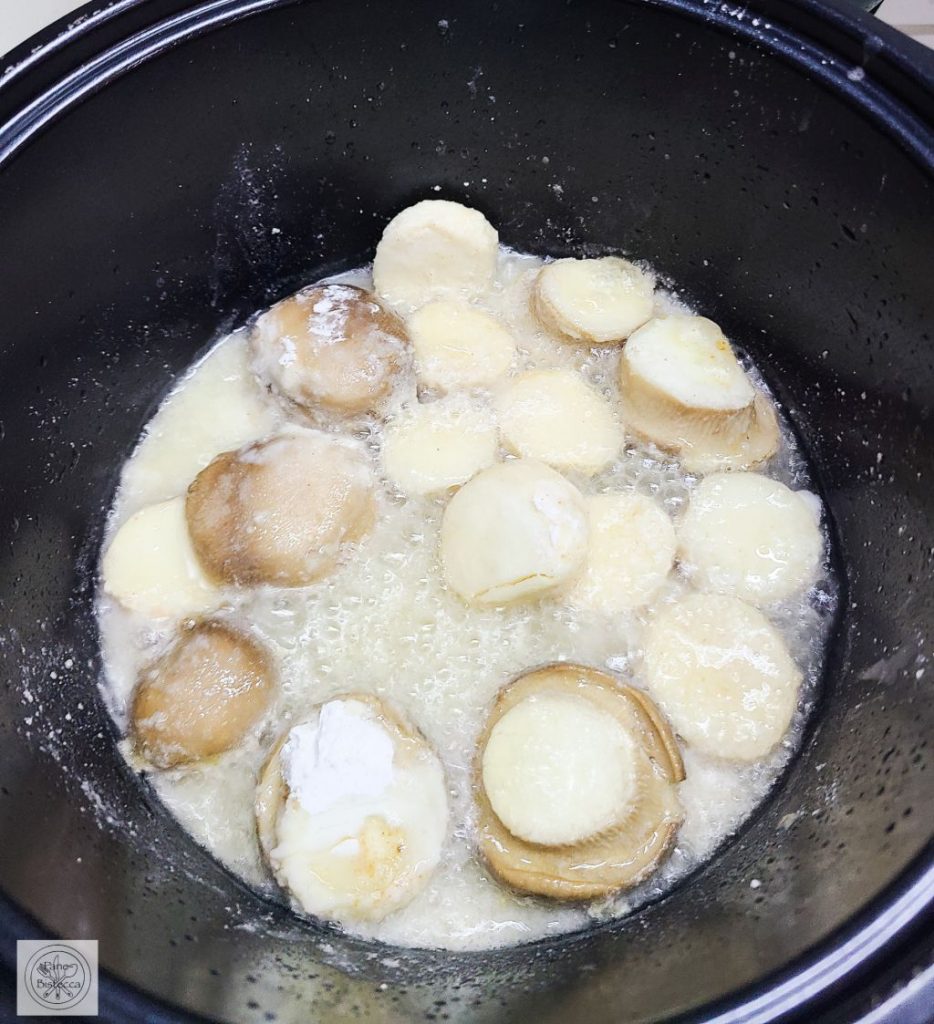 Glutenfreie frittierte Kräuter Seitlinge