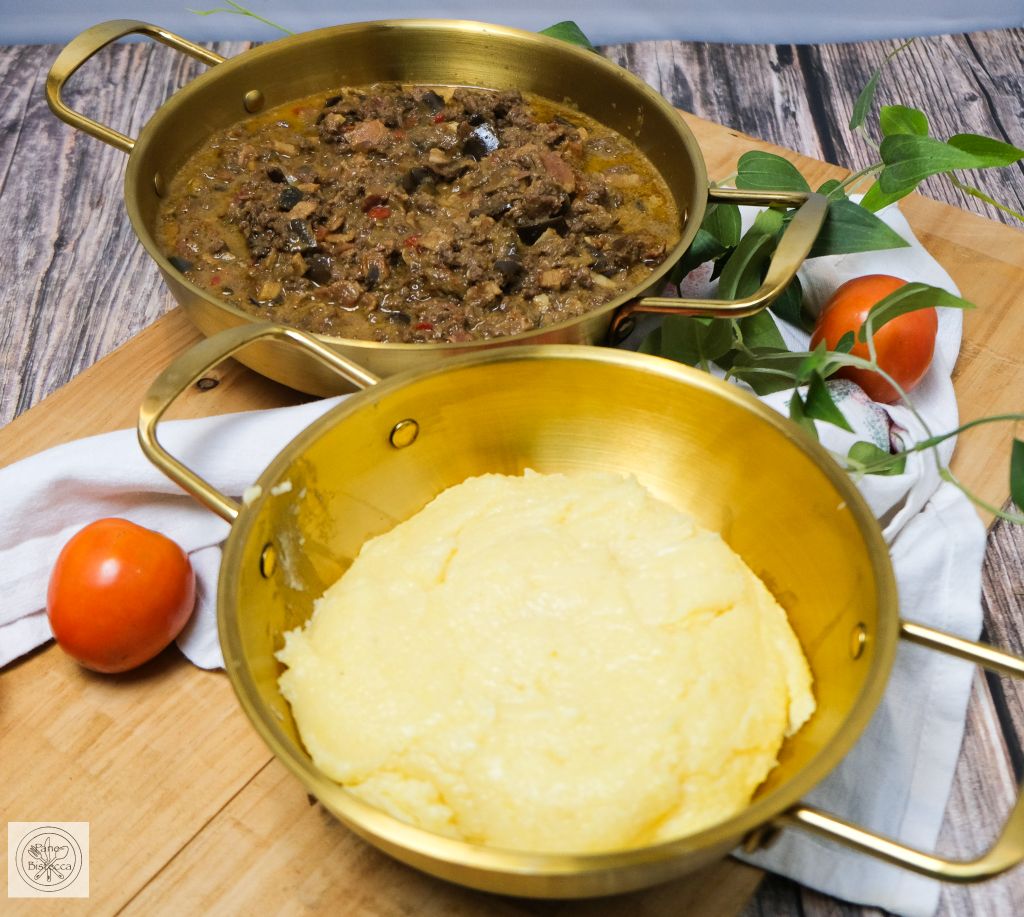 Polenta mit Fleisch-Gemüse Sauce