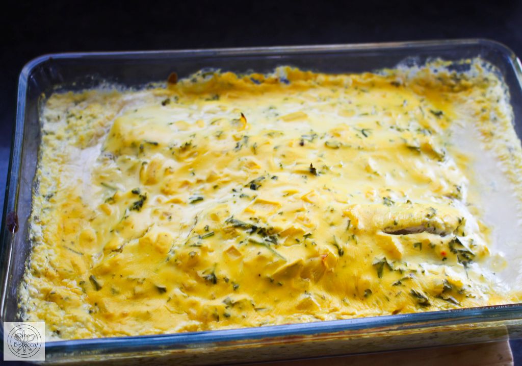 Fisch an cremiger Zitronen oder Saffran Sauce