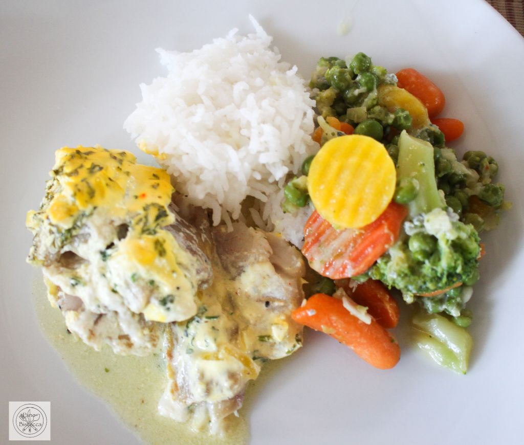 Fisch an cremiger Zitronen oder Saffran Sauce