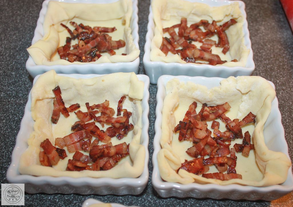 Kleine Frischkäse-Speck Wähen