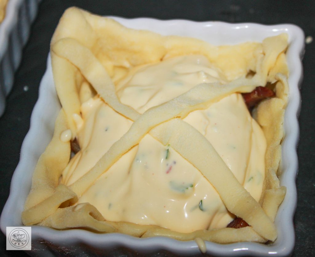 Kleine Frischkäse-Speck Wähen