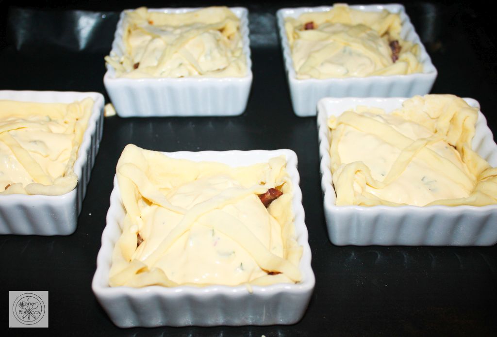 Kleine Frischkäse-Speck Wähen