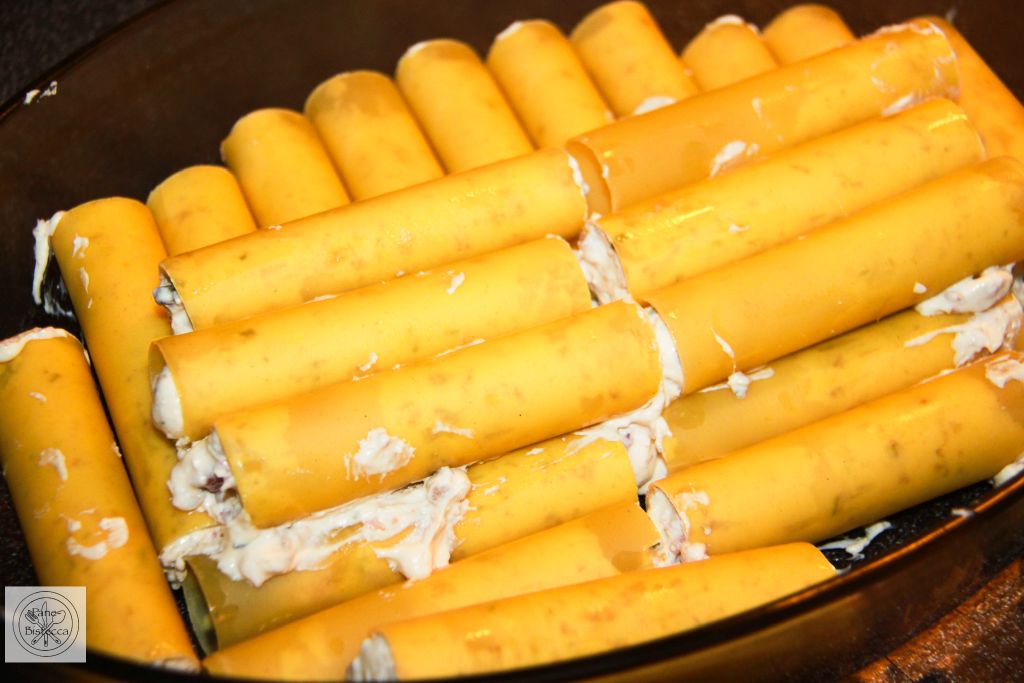 Cannelloni mit Fleisch-Käse Füllung