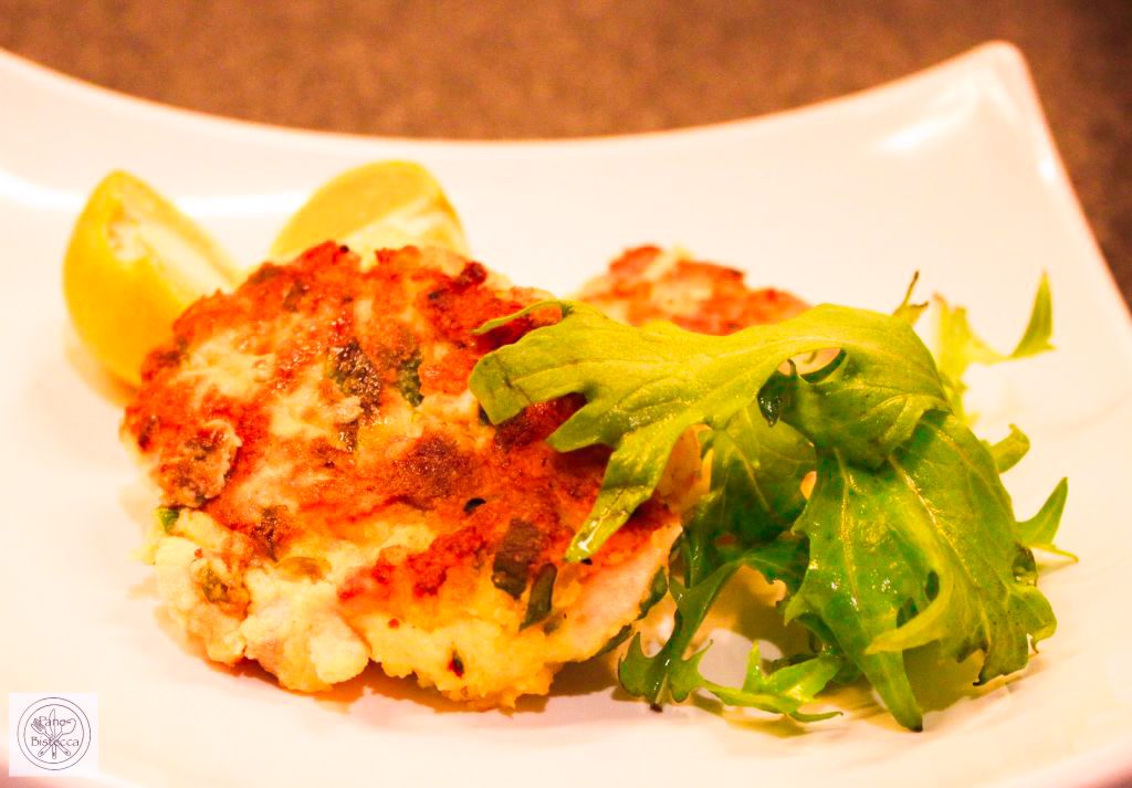 Lachs Puffer mit Rucola
