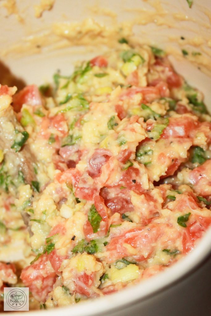 Lachs Puffer mit Rucola