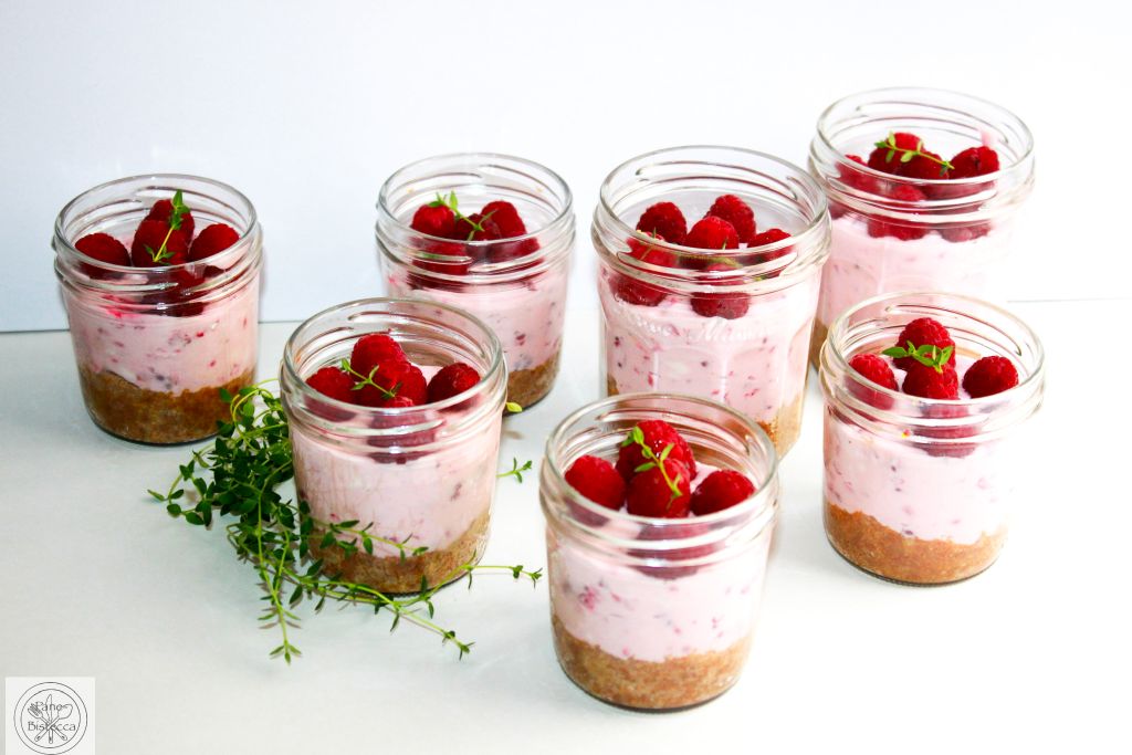 No-Bake Himbeer Käsekuchen