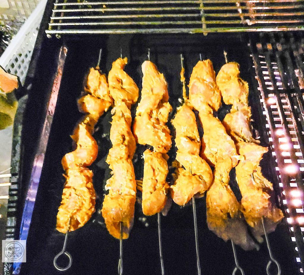 Zweierlei Satay Spiesse