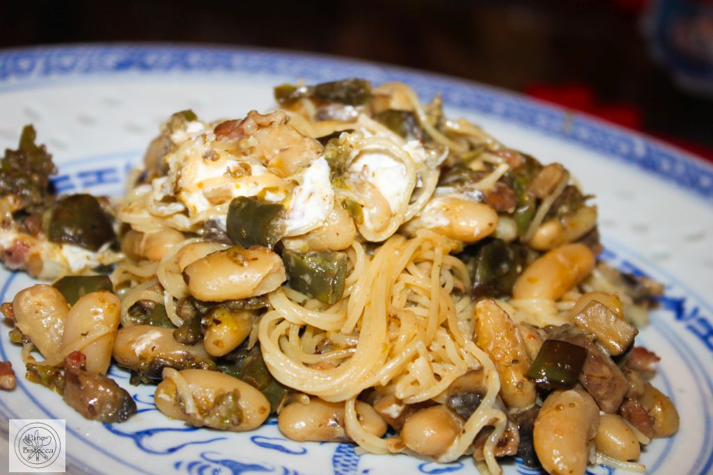 Spaghetti con Fagioli