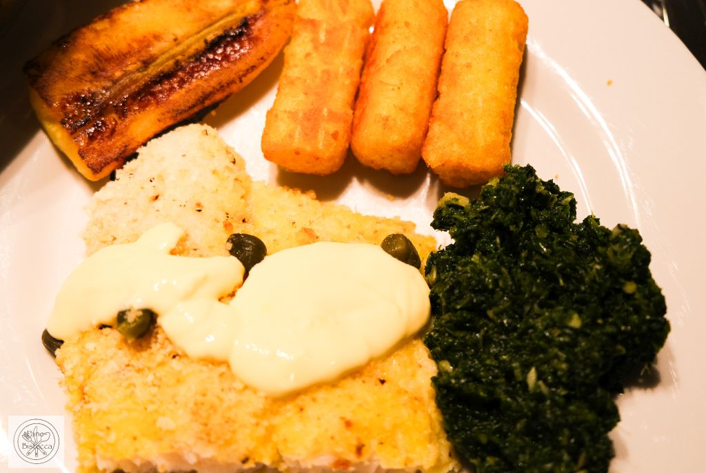 Seezungen Filet mit Spinat und Kroketten
