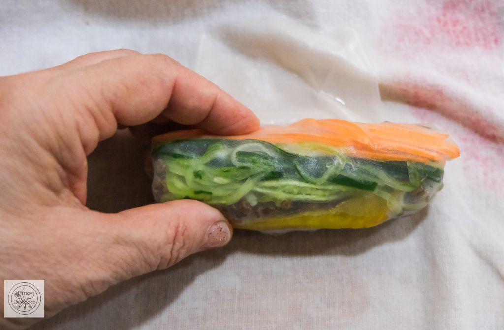 Thai Rindfleisch und Basilikum Frühlingsrollen