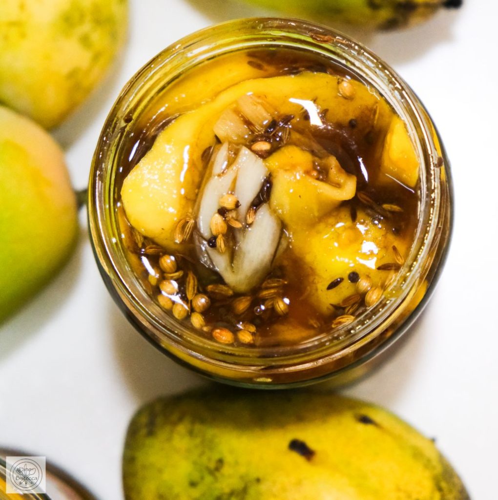 Sweet and Sour Mango Pickles