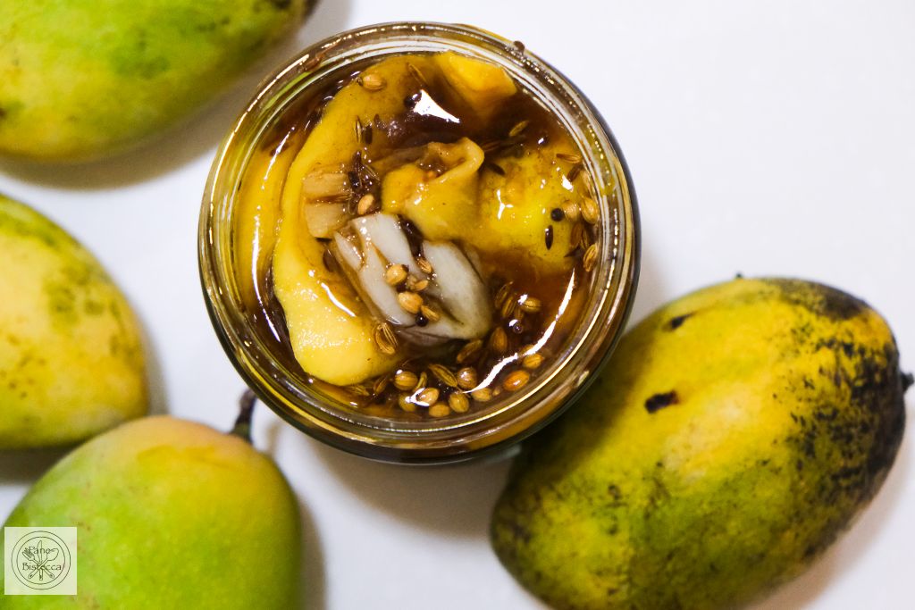 Sweet and Sour Mango Pickles