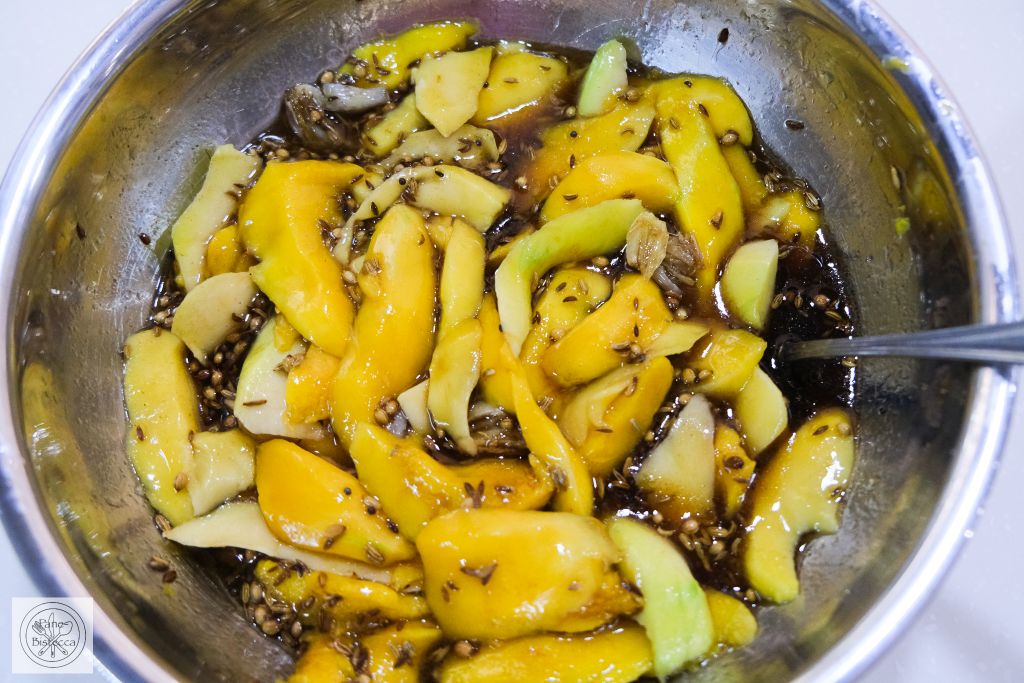 Sweet and Sour Mango Pickles