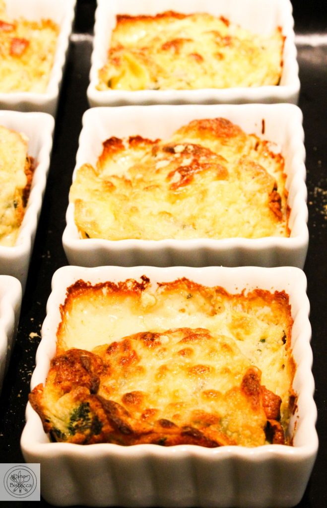 Doppelt gebackenes Spinat Soufflé