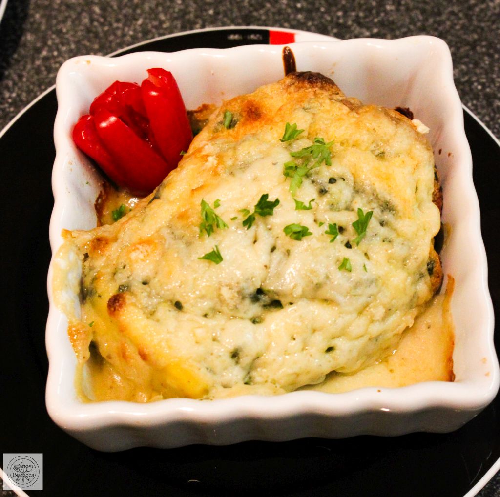 Doppelt gebackenes Spinat Soufflé