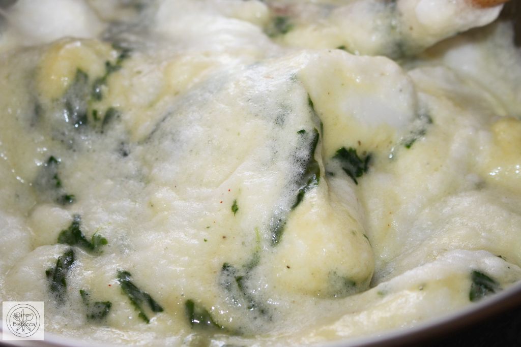 Doppelt gebackenes Spinat Soufflé