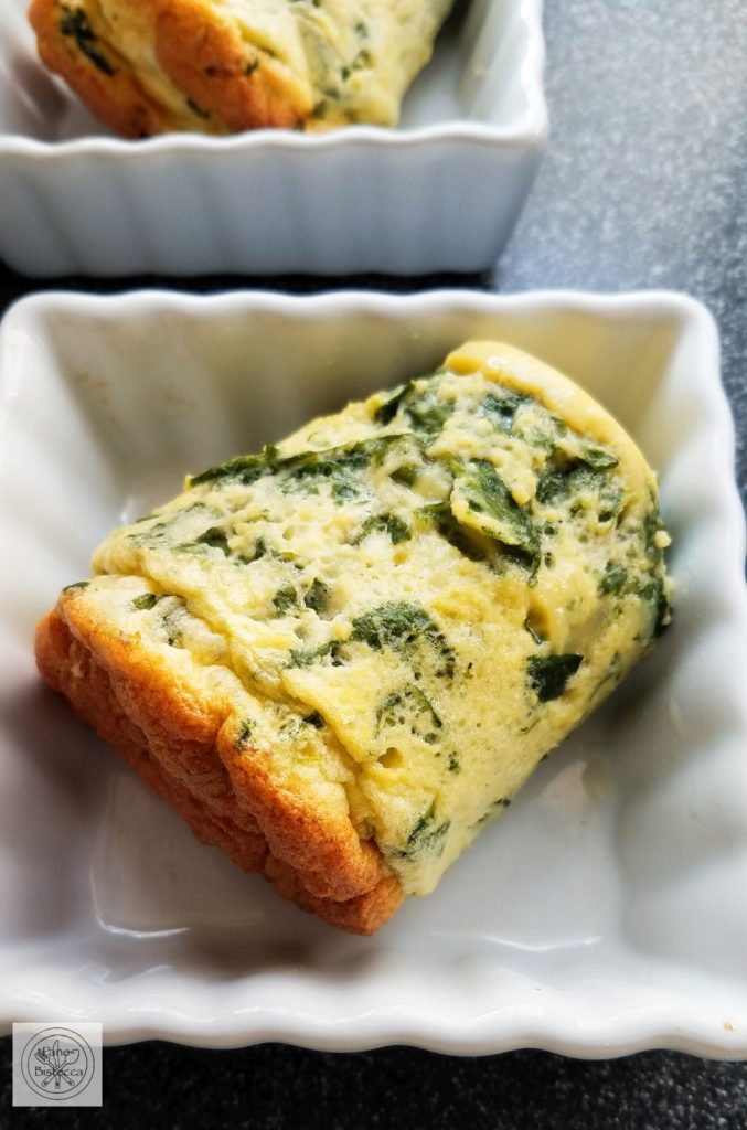 Doppelt gebackenes Spinat Soufflé