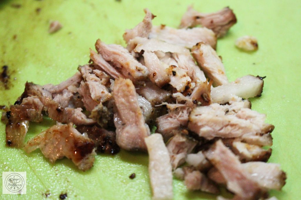 Gefüllte Auberginen mit Knusper Bauchspeck Topping