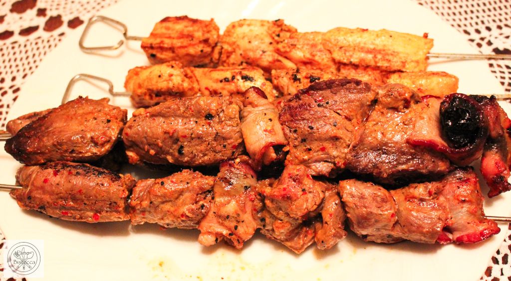 Rindfleisch Kebab vom Grill
