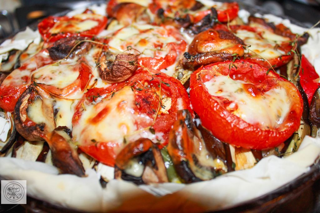 Tarte mit geröstetem Gemüse