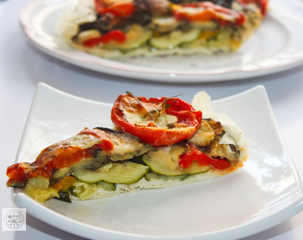 Tarte mit geröstetem Gemüse