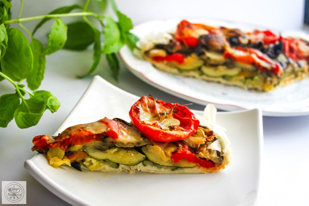 Tarte mit geröstetem Gemüse