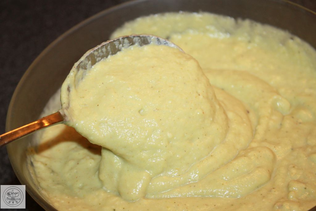 Gefüllte Hühnerbrüstchen mit Blumenkohl-Broccoli Püree