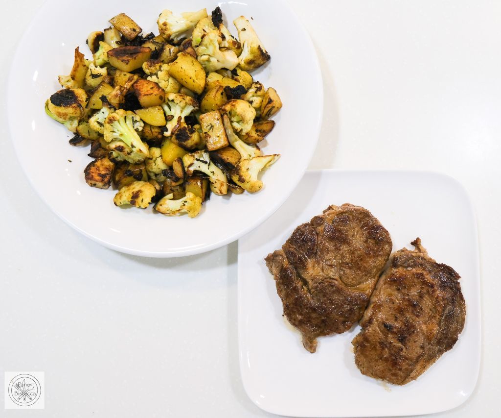 Ribeye mit Gemüse