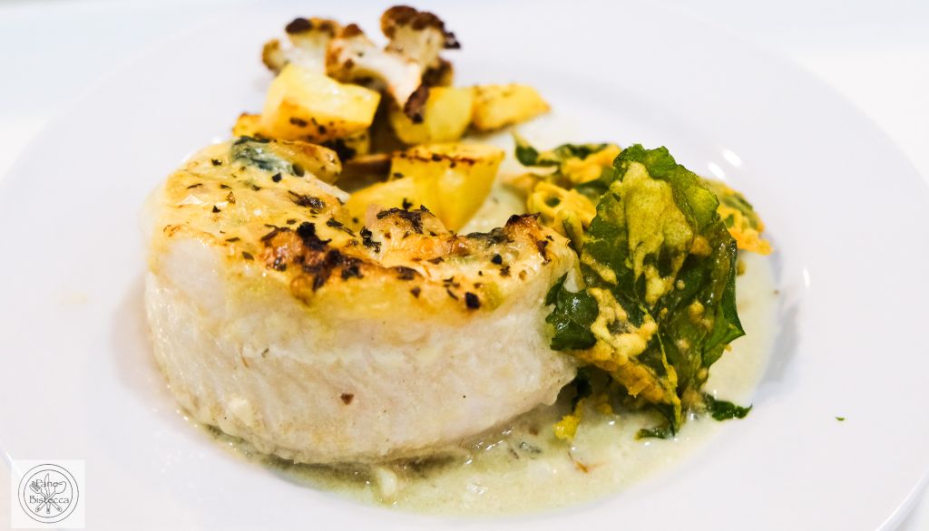 Seezungenfilets Rouladen mit Spinat und Palak Patta Chaat