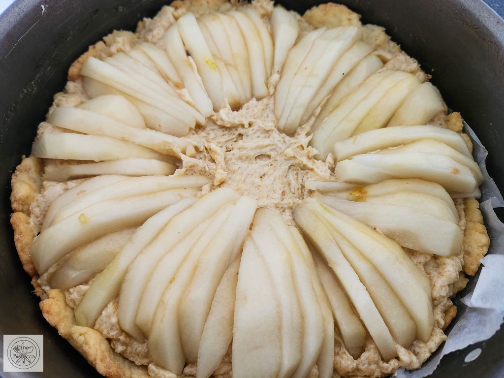 Glutenfreier Birnen-Marzipan Kuchen